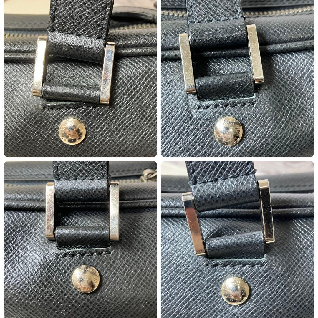 ルイヴィトン タイガ イゴール 本革 レザー A4 ビジネスバッグ 黒