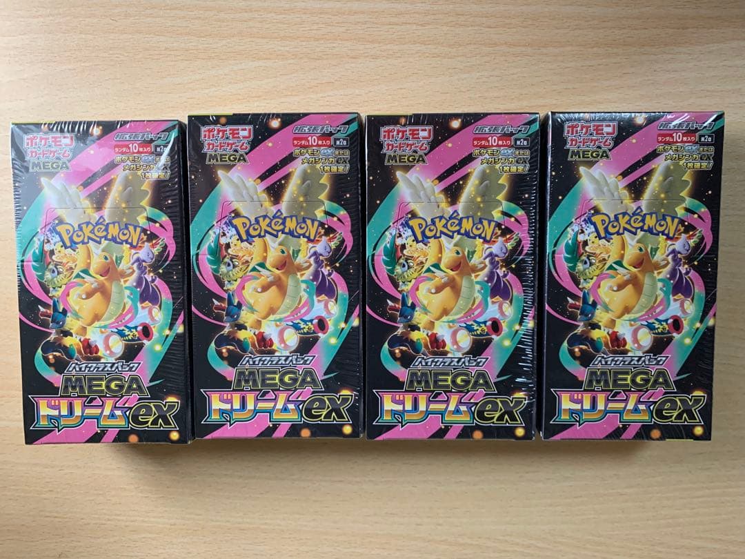 シュリンク付き ポケモンカードゲームMEGA ドリームex 4BOX