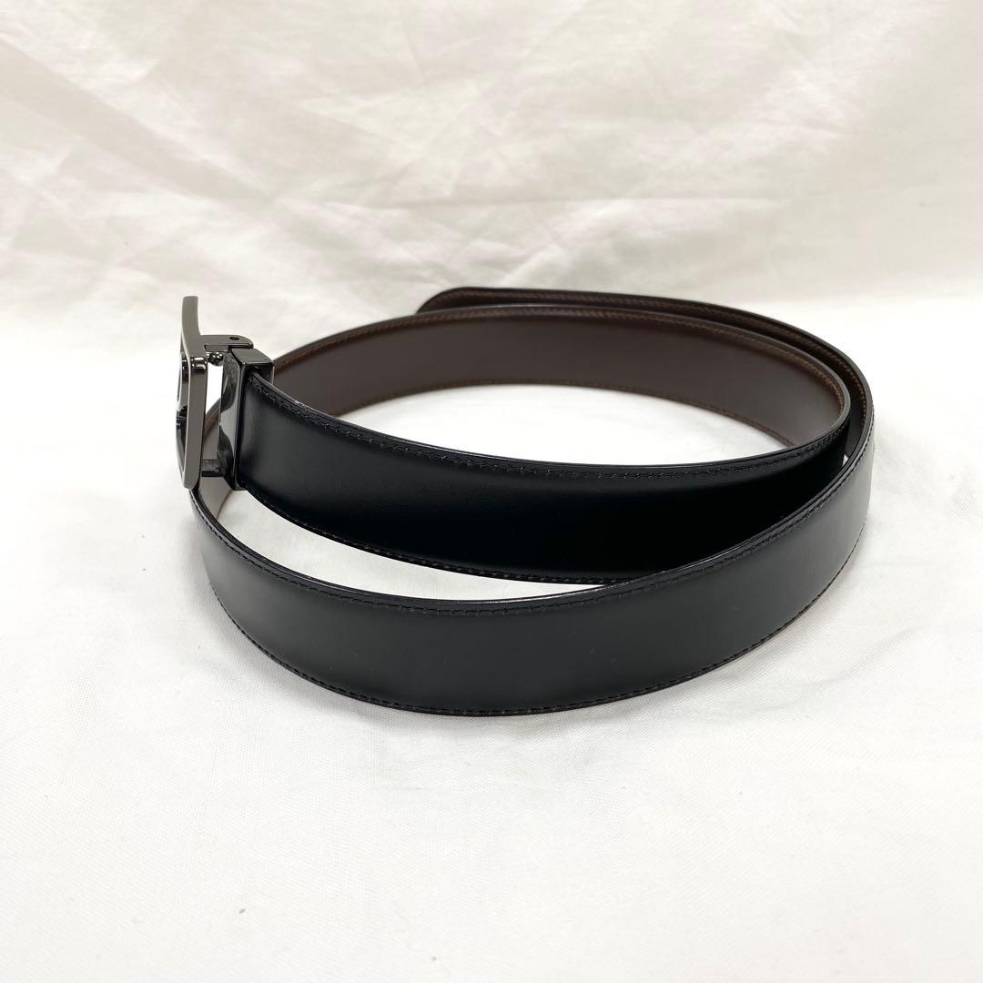 極美品✨ LOEWE ロエベ レザー ロゴバックル ベルト ブラック