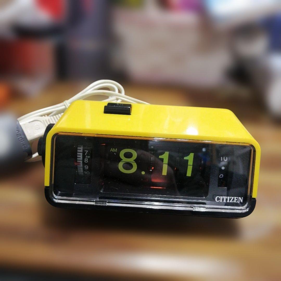 b*o様 シチズン　ハイリーフカーチス　黄色　5RD025　パタパタ時計　新品同