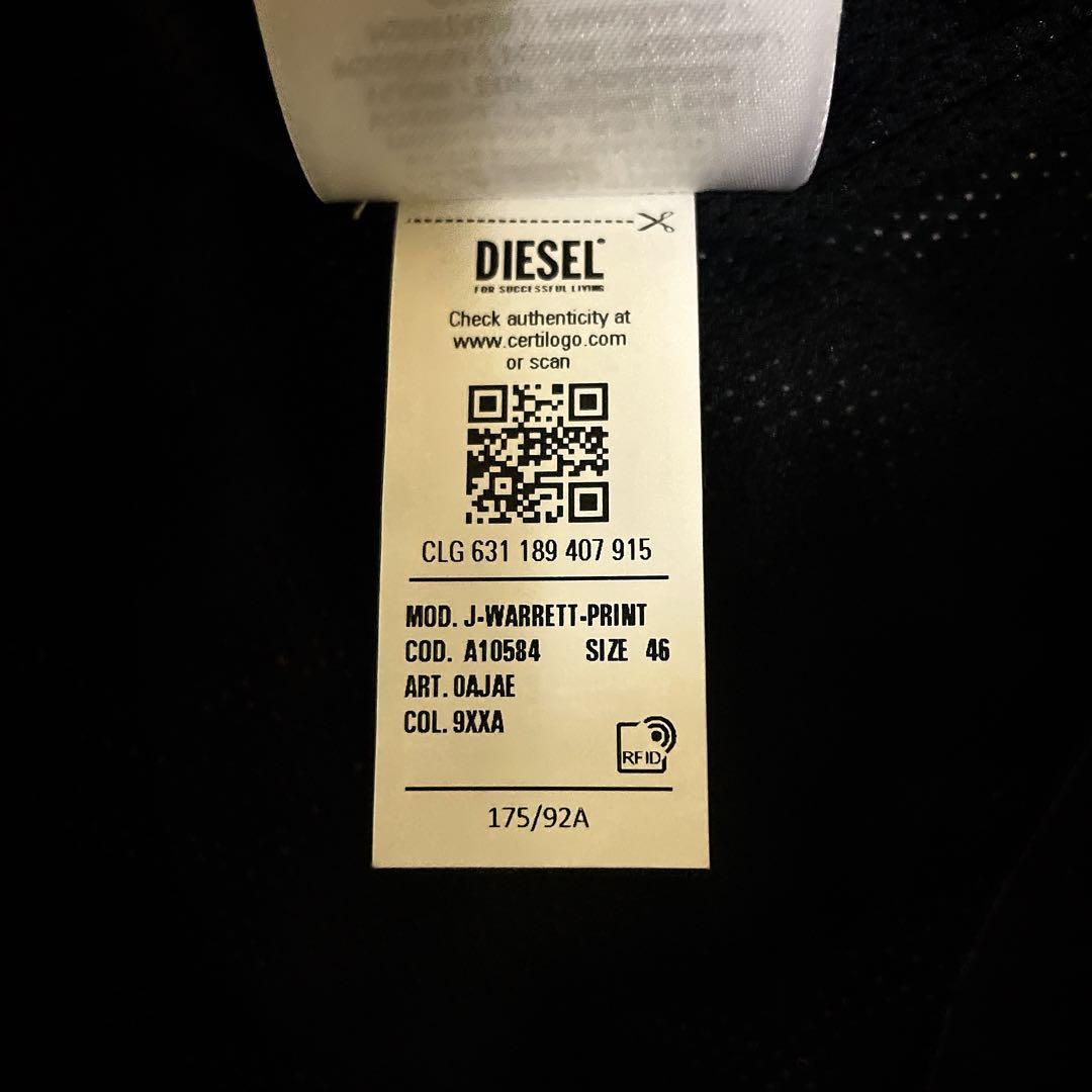 未使用級☆ディーゼル☆ J-WARRETT PRINT☆ナイロンジャケット☆46