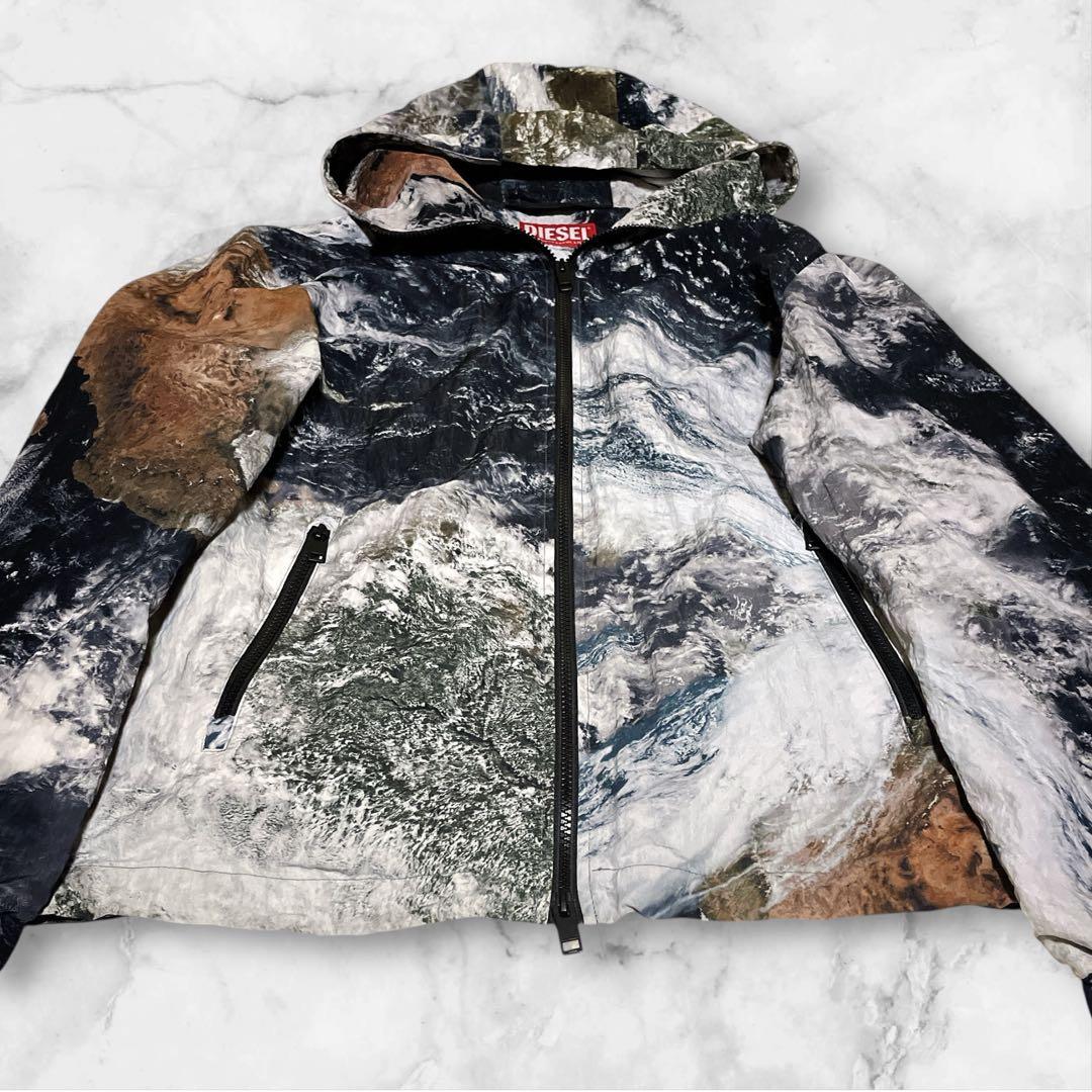 未使用級☆ディーゼル☆ J-WARRETT PRINT☆ナイロンジャケット☆46
