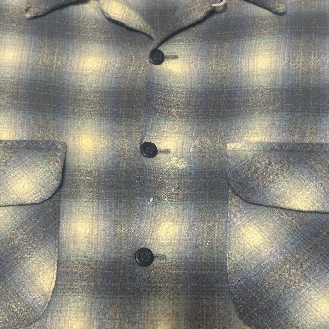 70s Pendleton オンブレチェックシャツ シャドーチェック