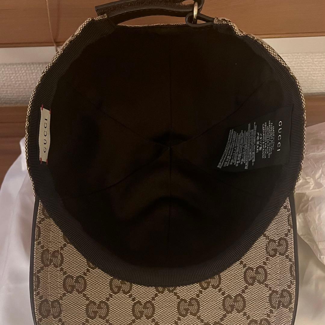 ✴︎限定お値下げ✴︎【正規品】GUCCI GGパターンベースボールキャップ　Lサイズ