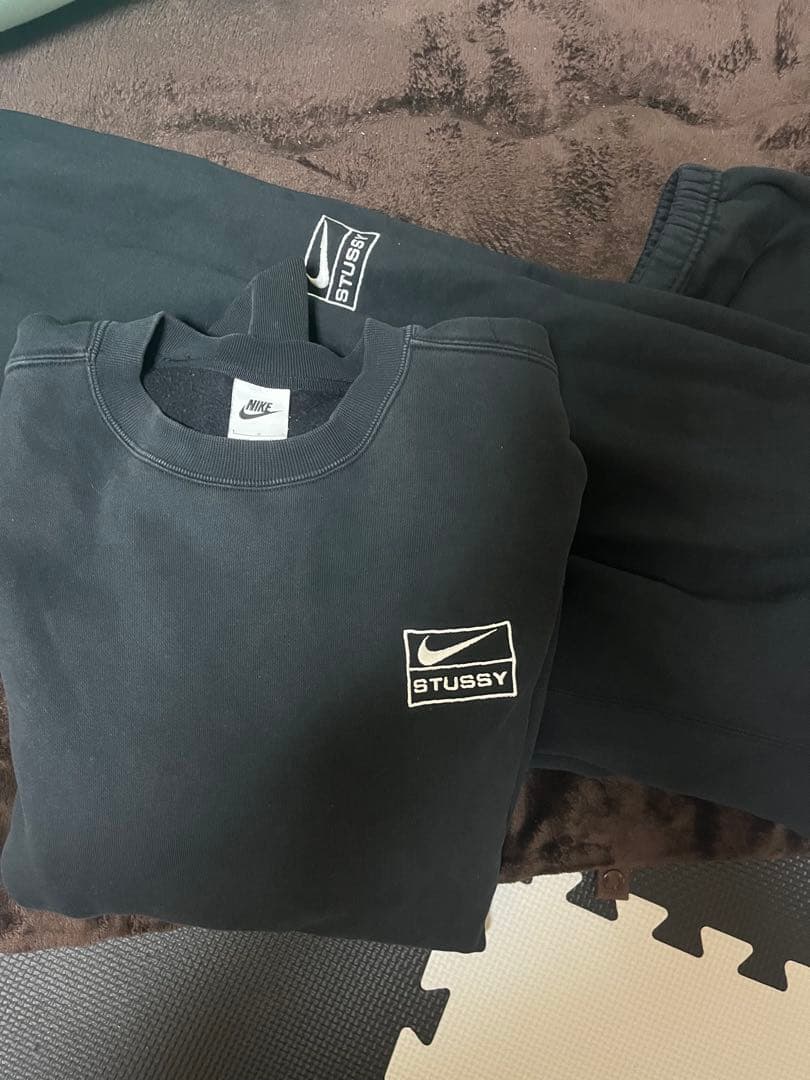 僕*！様 Nike x Stussy ブラック セットアップ L