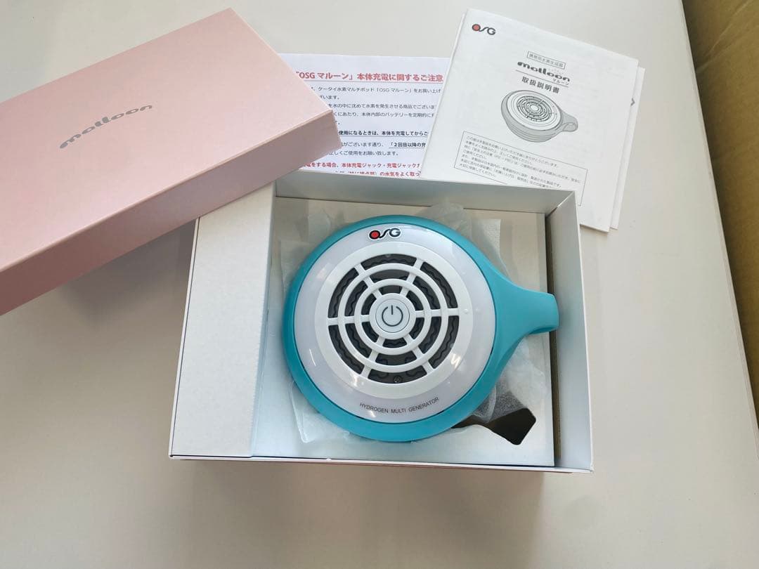 【最終お値下げ】【未使用】OSG マルーン malloan 水素水生成器 水色