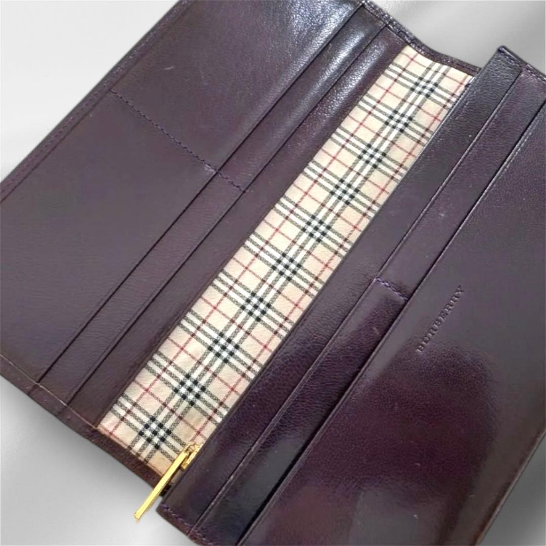 正規品 美品 BURBERRY バーバリー 長財布 二つ折り財布 付属品 箱付き