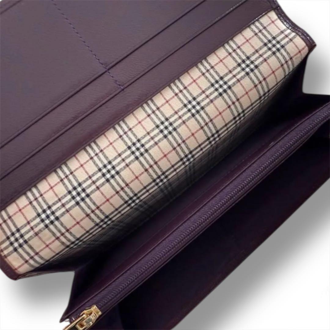正規品 美品 BURBERRY バーバリー 長財布 二つ折り財布 付属品 箱付き