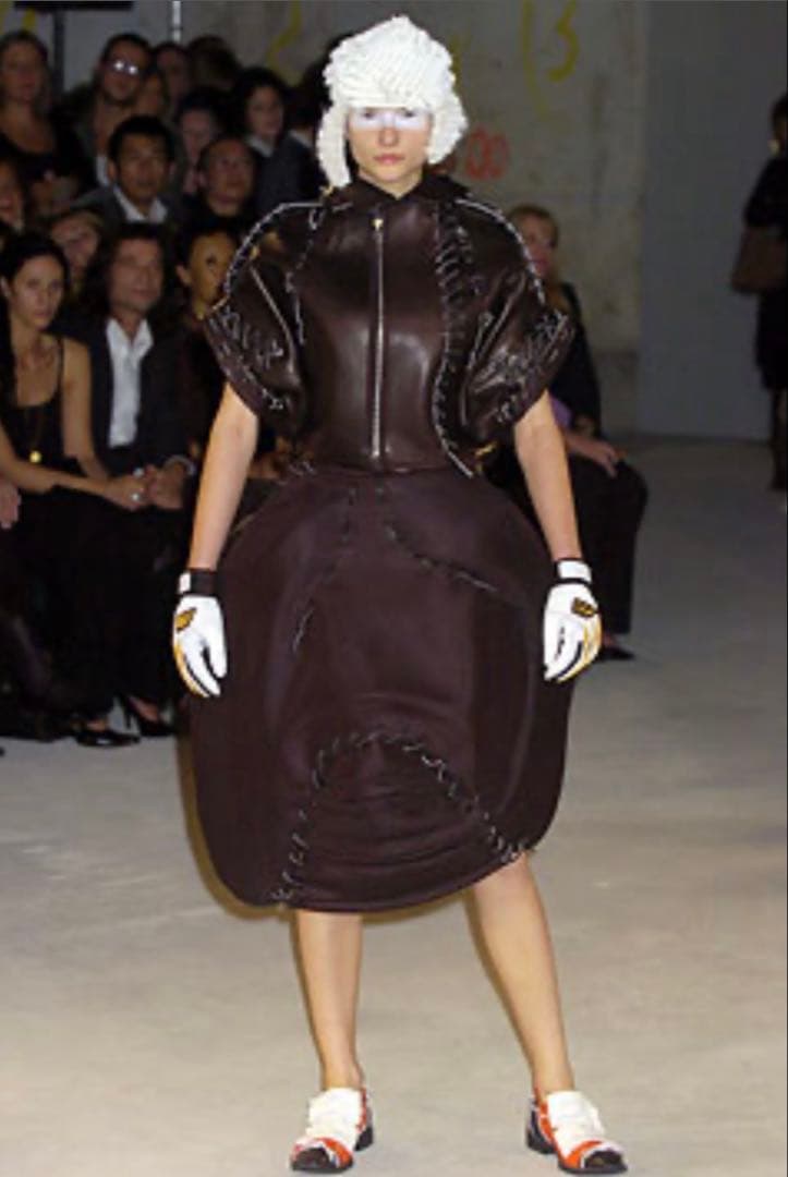 コムデギャルソン 05ss 激レア!! 編み込み ショートレザージャケット