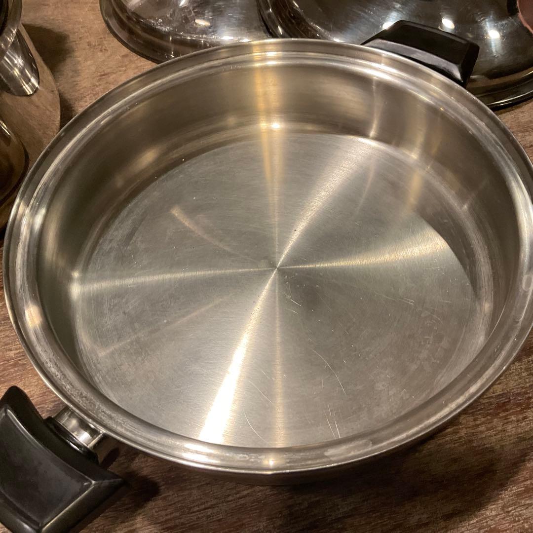 ロイヤルクイーン 6コート スチーマー 大 フライパン セット(IH対応)