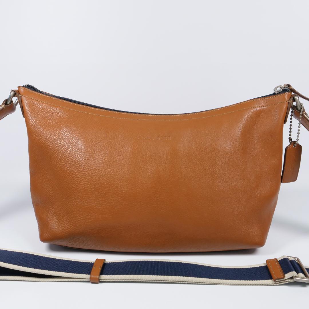 コーチ ショルダーバッグ ヘリテージ ストラップ ワンショルダー キャメル