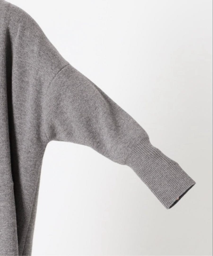 新品タグ付 イエナ ウールカシミヤ ガウンカーディガン ネイビー ロング 紺