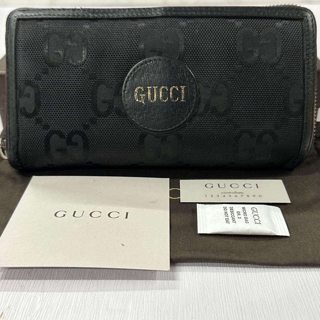 超良品‼️ グッチ　GUCCI 財布　長財布　GGナイロン　ラウンドファスナー