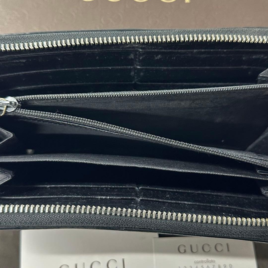 超良品‼️ グッチ　GUCCI 財布　長財布　GGナイロン　ラウンドファスナー