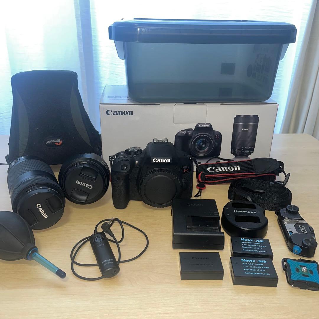 Canon ios kiss x9i 標準&望遠ダブルレンズセット フルセット