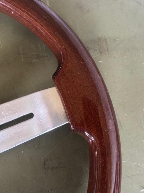 【再値下げ】NARDI ウッドステアリング 直径36.5cm