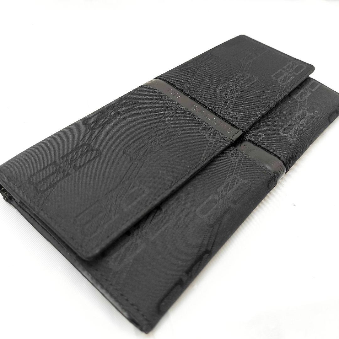 極美品 バレンシアガ 2つ折り 長財布 ブラック 黒