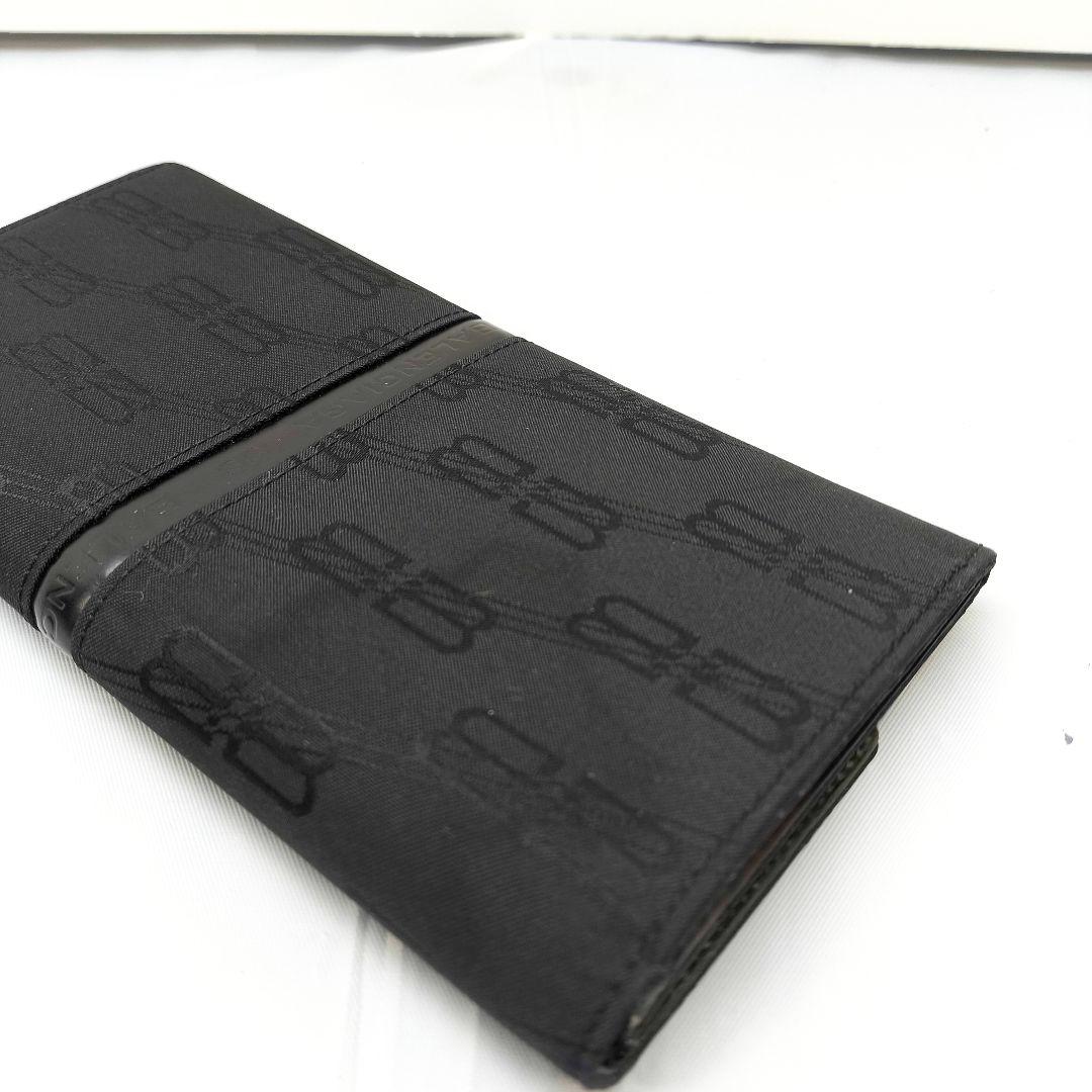 極美品 バレンシアガ 2つ折り 長財布 ブラック 黒