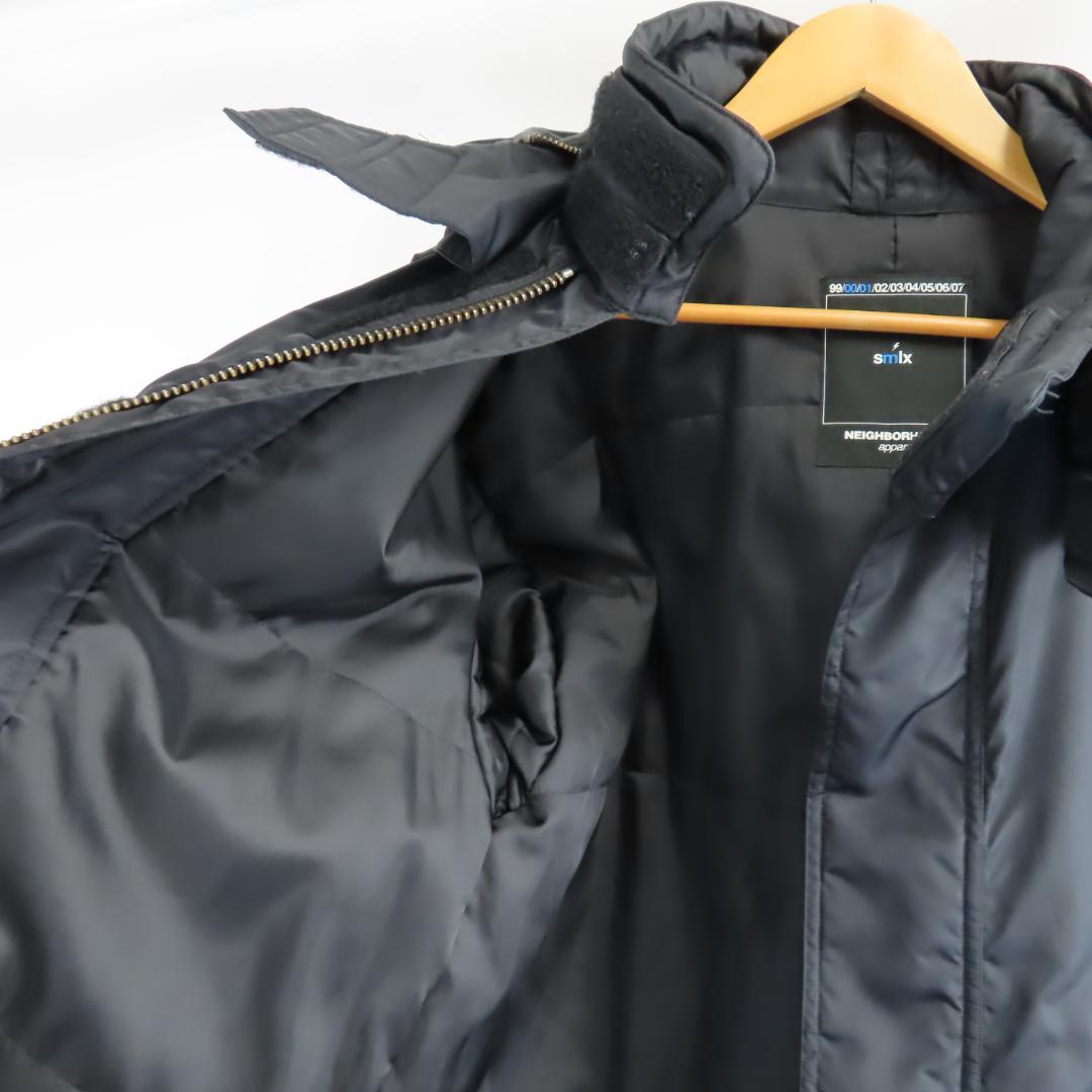 00AW NEIGHBORHOOD バイカラー ワイヤー モッズ ジップ コート