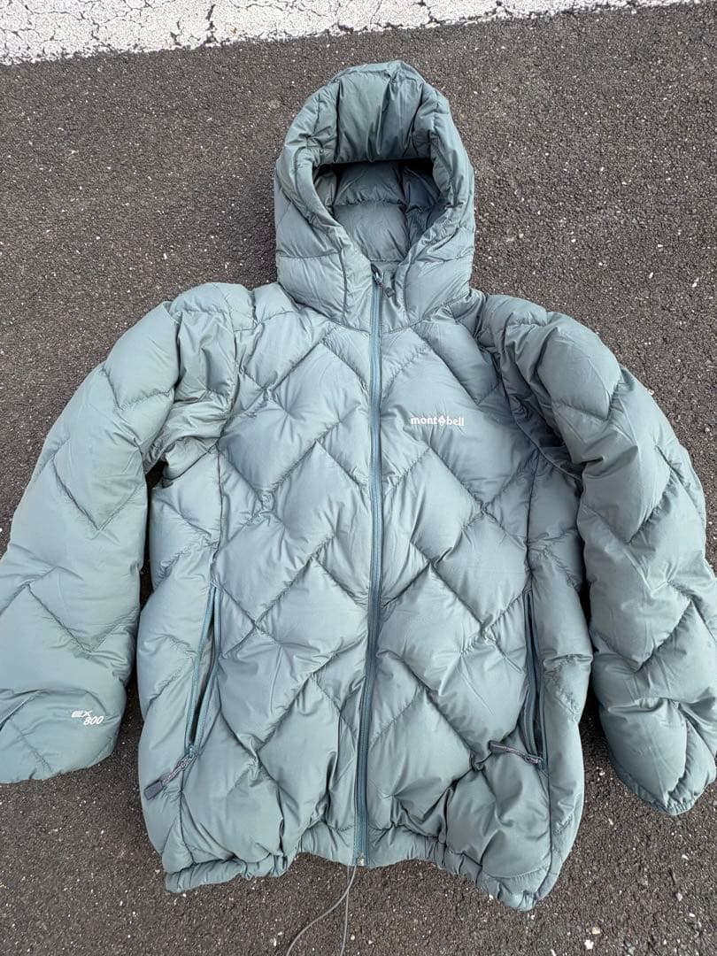 さ*な様 montbell 水色 ネージュダウン レディースL 袋付き