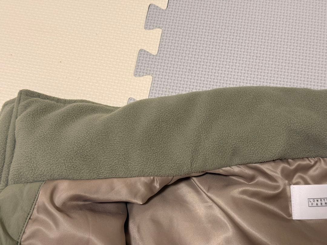 LOWRYS FARM モンスターショートコート　カーキ