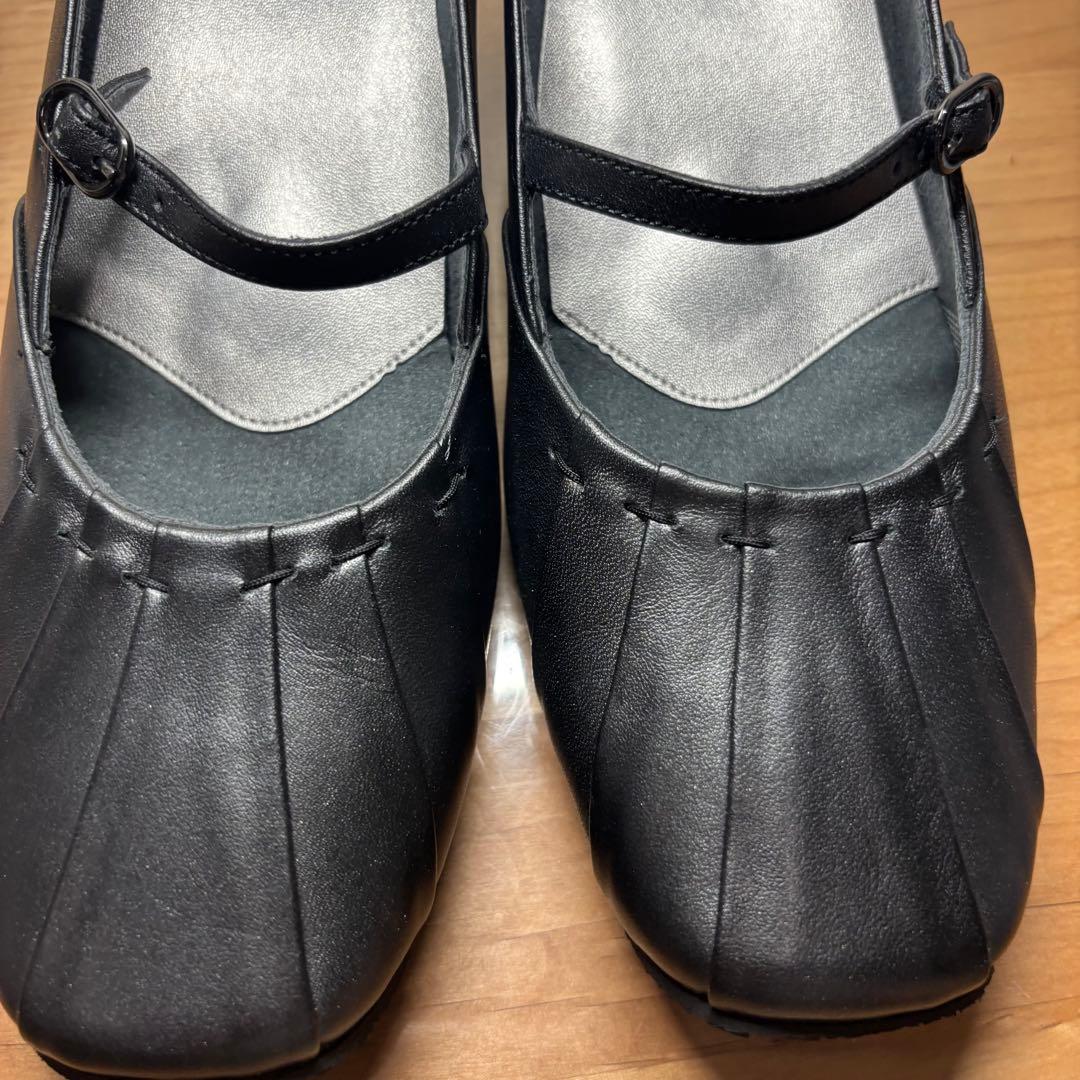 【新品】pedala ペダラ　パンプス　ストラップ　ダークグレー　23cm