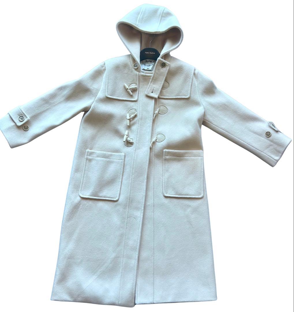 Fano Studios フードダッフルロングコート アイボリーFC19W140