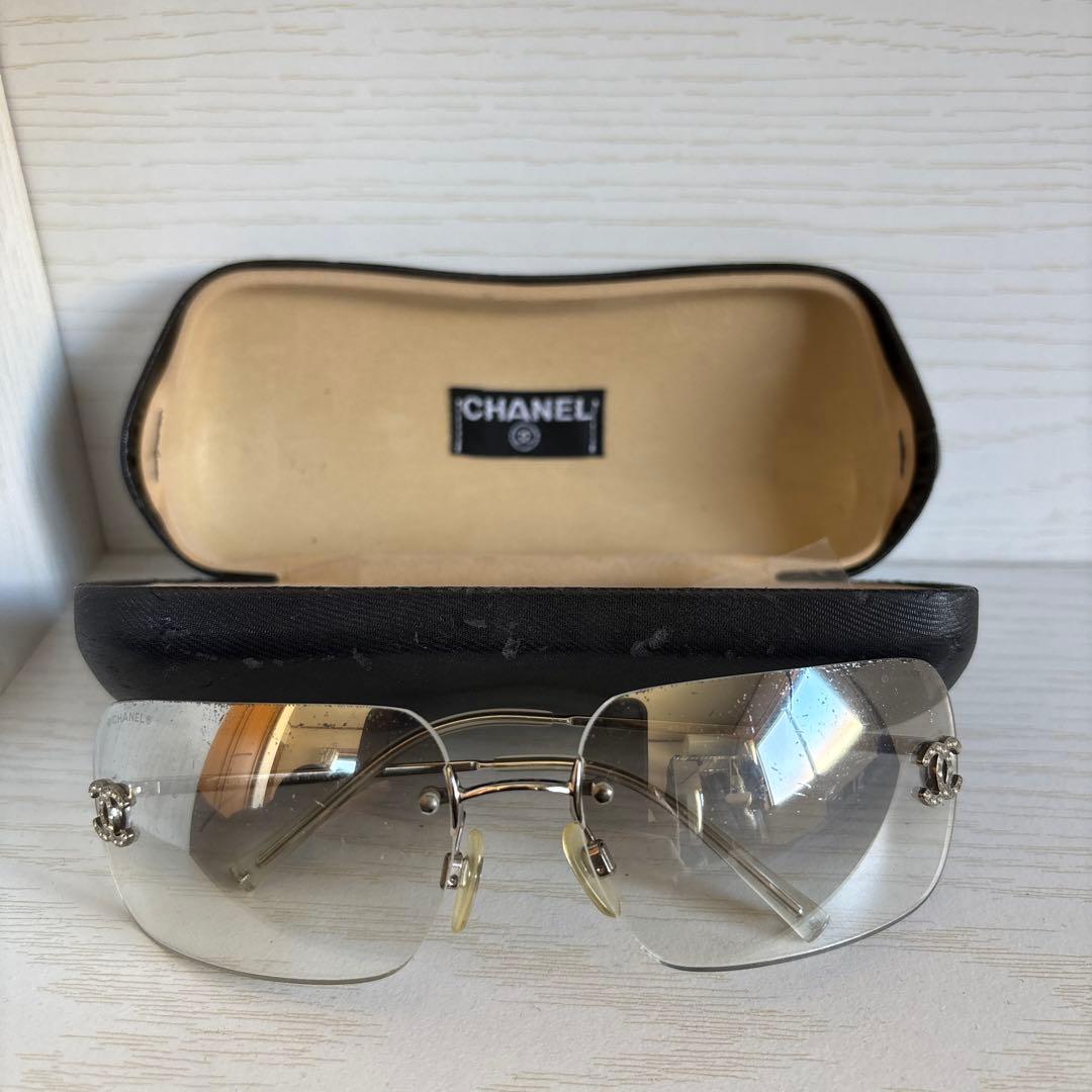 CHANEL サングラス　リムレス　4017-D ココマーク