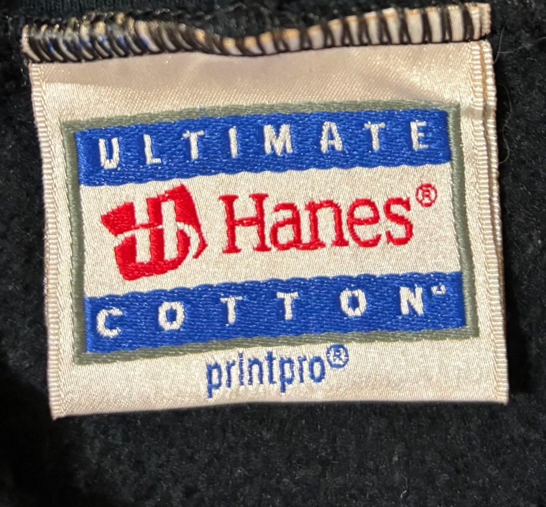 Hanes ヘルズエンジェルス　バックプリント　裏起毛　ジップアップパーカー