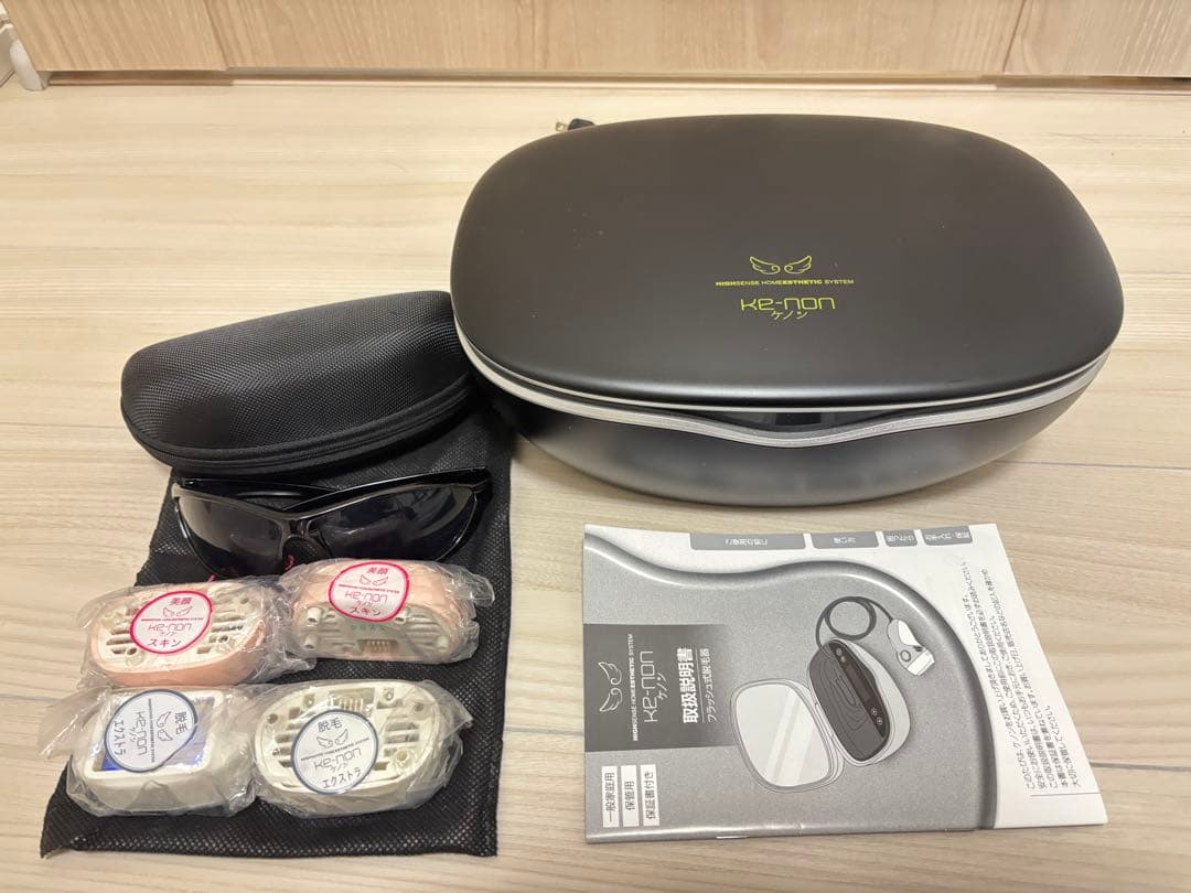 脱毛器ケノンver.7.2 眉毛脱毛器、カートリッジ使用済1個、新品4個セット