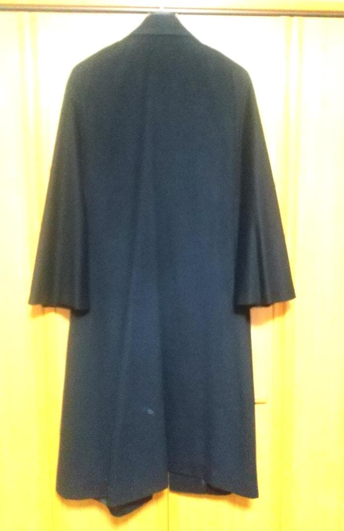 和装 トンビコート カシミヤ20％ メンズLサイズ ブラック