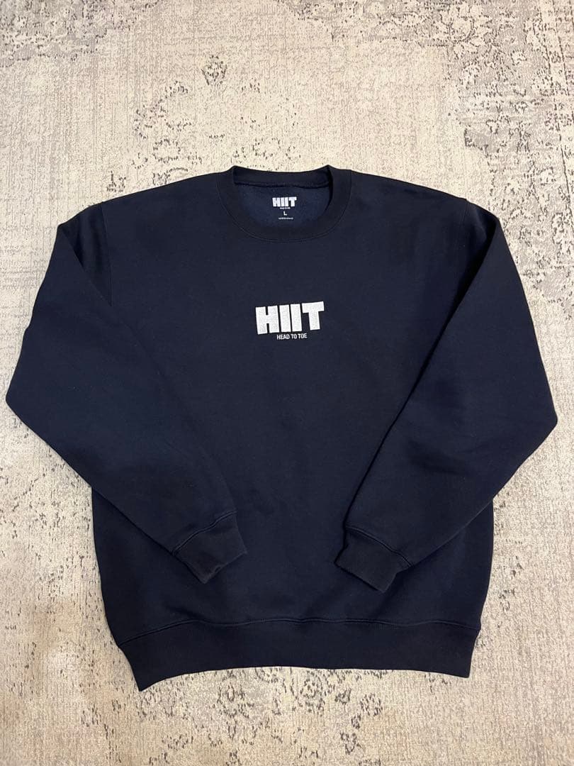 HIIT × clubhaus コラボ スウェット ネイビー　L