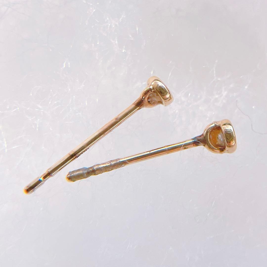 r*.様 les bonbon K10 ミニダイヤモンドピアス