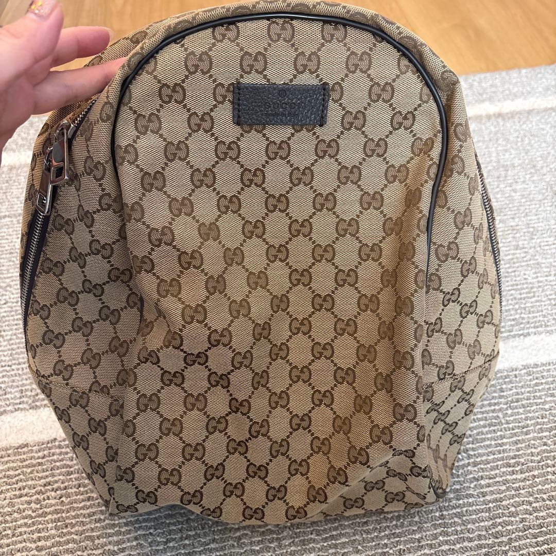 GUCCI ベージュ GGパターン リュック