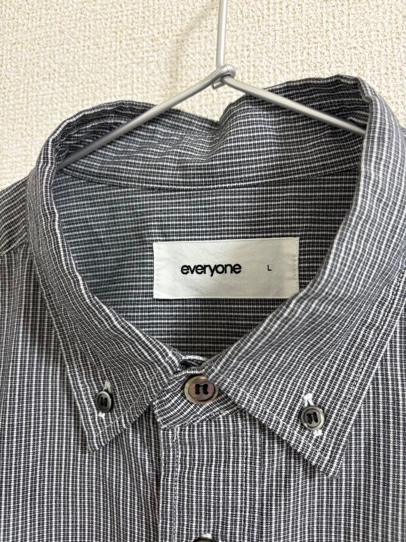 everyone 25ss 半袖チャックシャツ　L