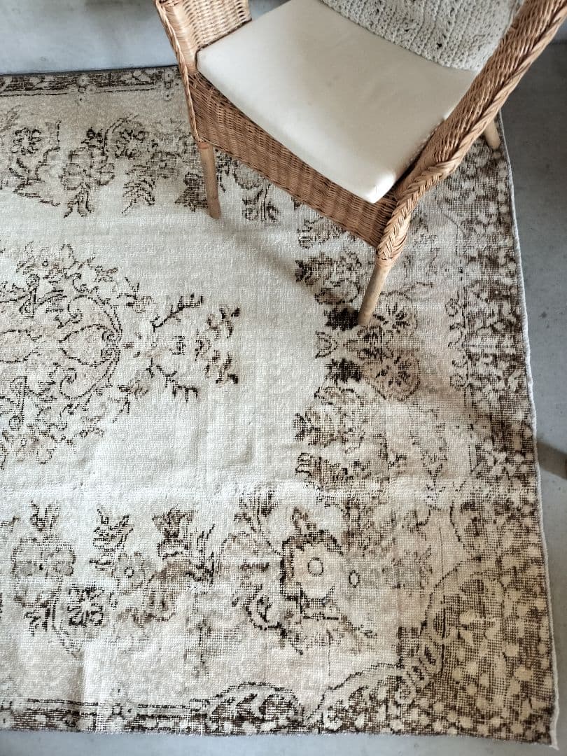 【strawberry_jam15】超大判クリームベージュラグNo.629