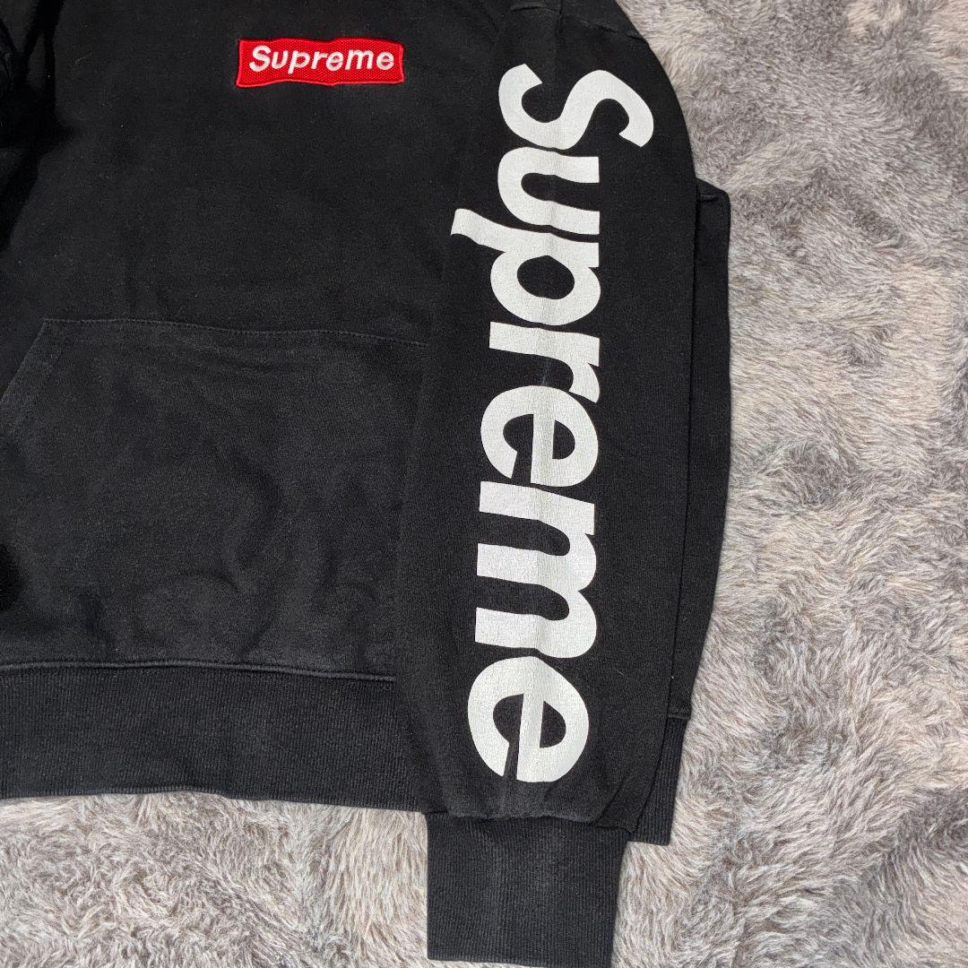 Supreme ブラック パーカー L ストリート　スケーター
