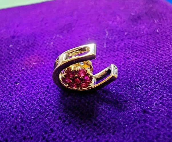 う*ん様 GSTV⭐ルビー•サファイアのリバーシブルペンダントトップRBSA約0