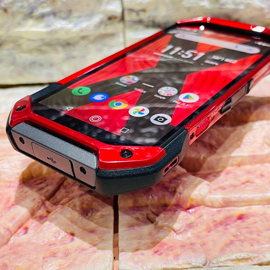 SIMフリー TORQUE 5G 128GB レッド 高耐久スマホ 動作良好