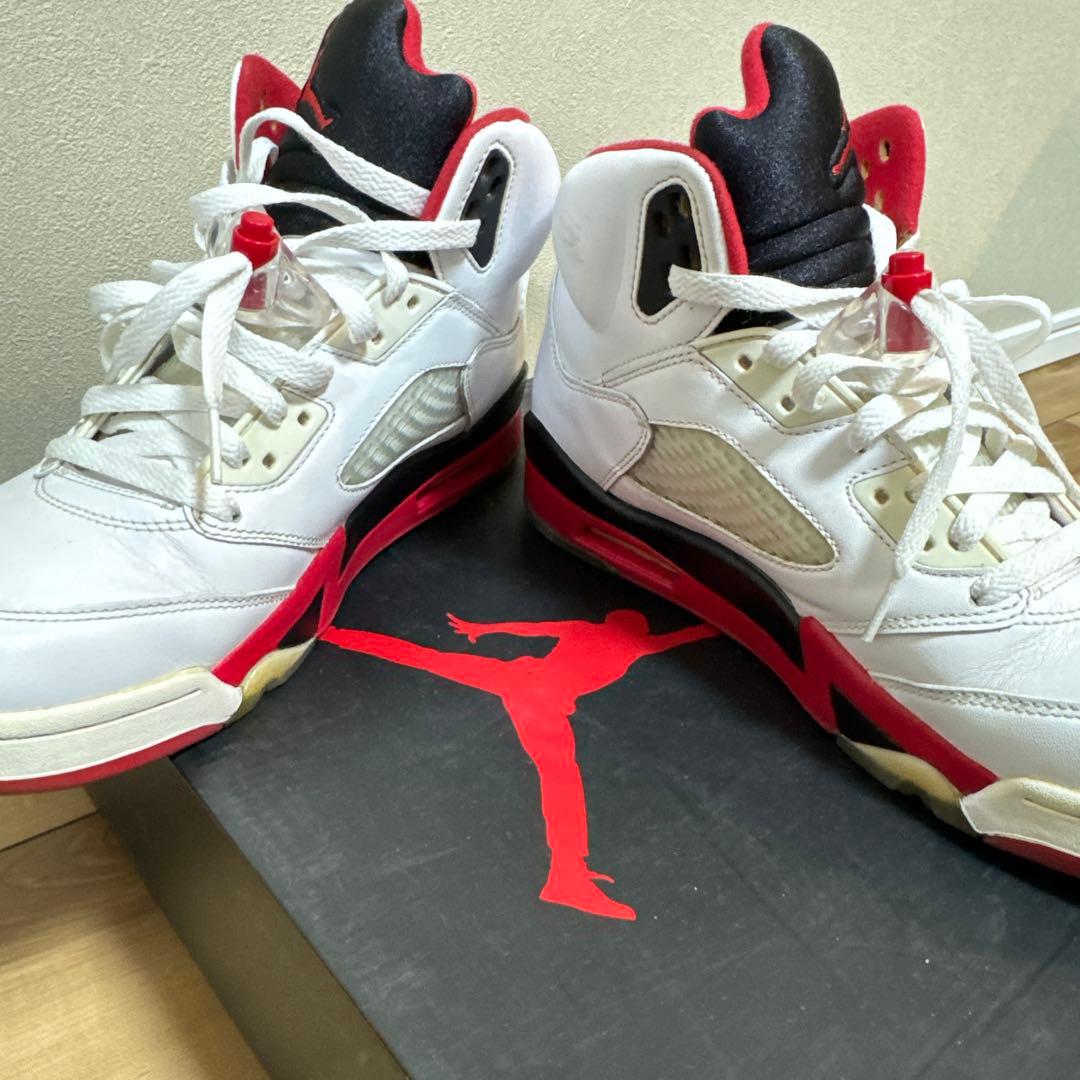 AIR JORDAN5 エアジョーダン5 ファイヤーレッド ブラックタン　美品