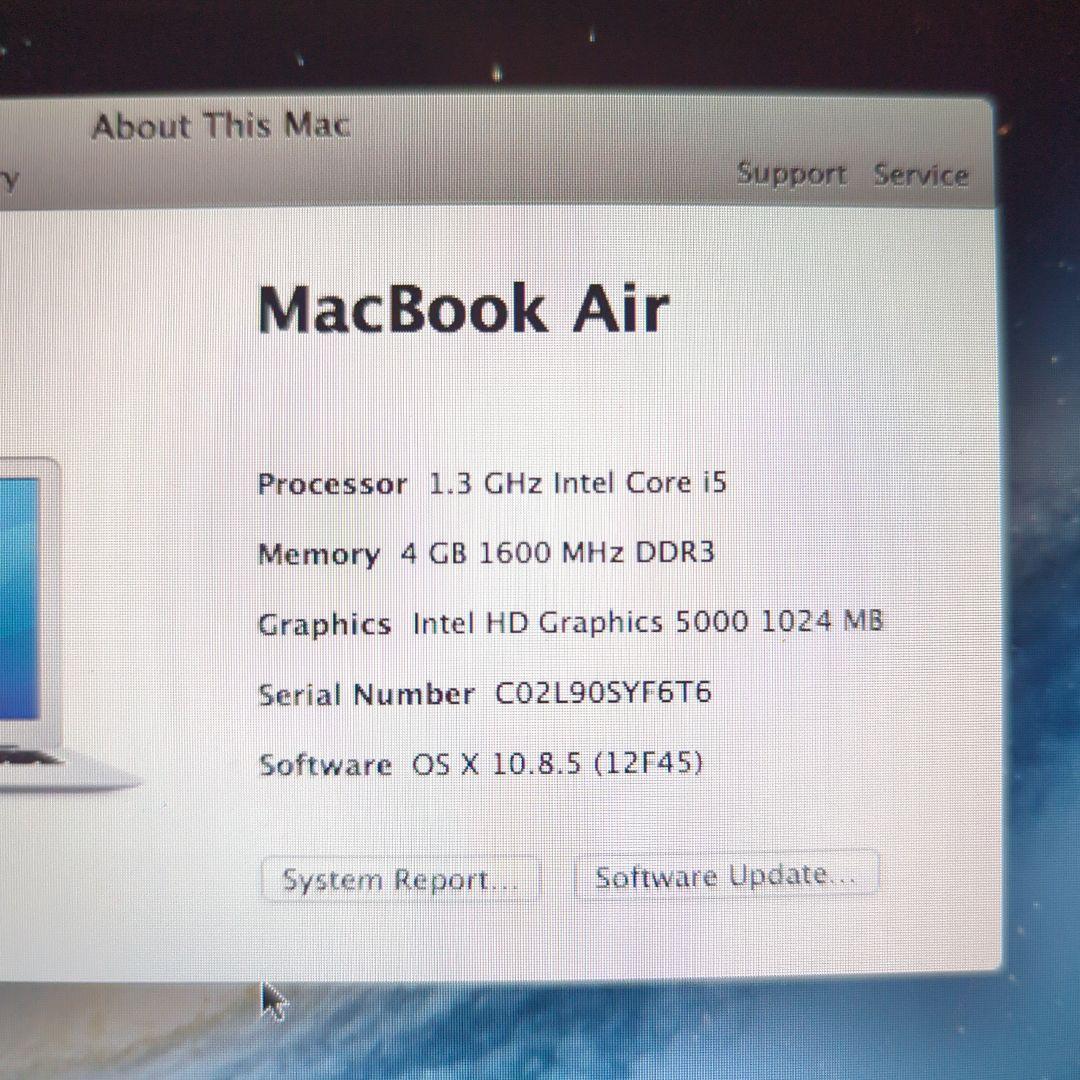 美品 MacBook Air MAC A1466 C02L90STF6T6