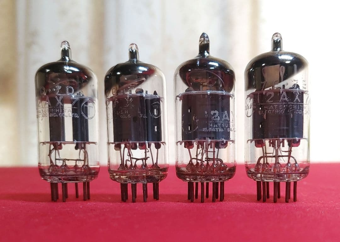 m*a様 値下げ★真空管 12AX7 4本 松下　ナショナル MADE IN J