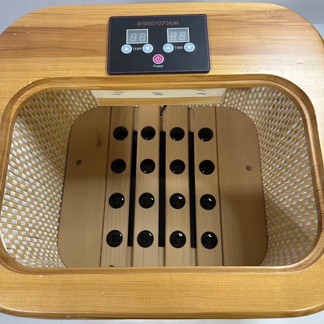 足湯　サウナカバー付きセラミックフットバス　はぴねすくらぶ