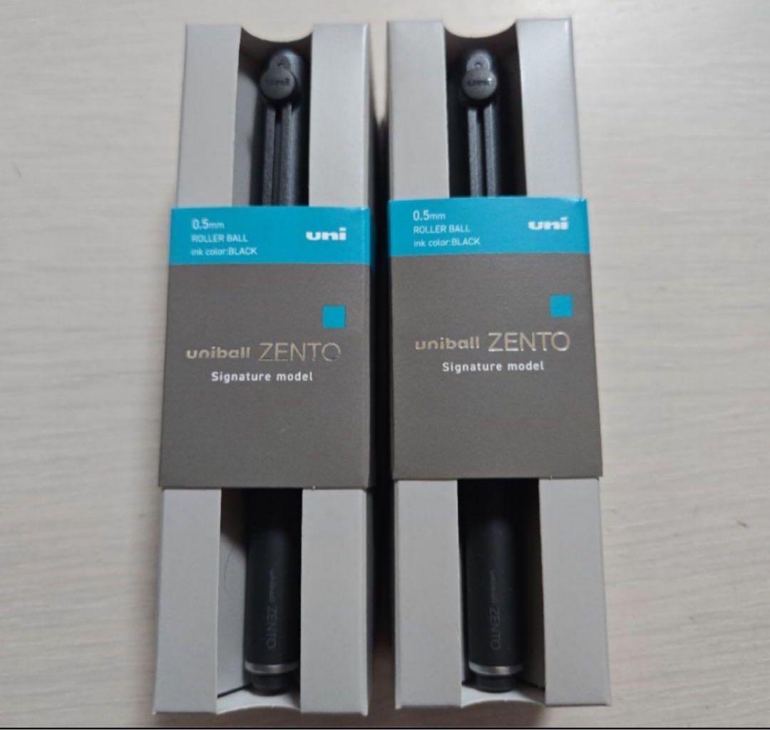 ユニボールゼント uniball ZENTO シグニチャーモデル ブラック2本