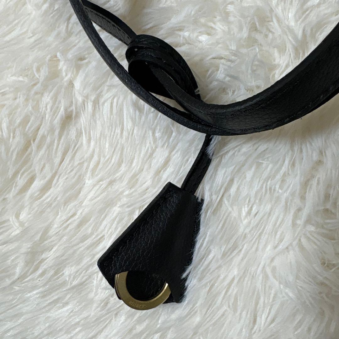 極美品　aniary アニアリ　トートバッグ　シボ革レザー　ビジネスバッグ　A4