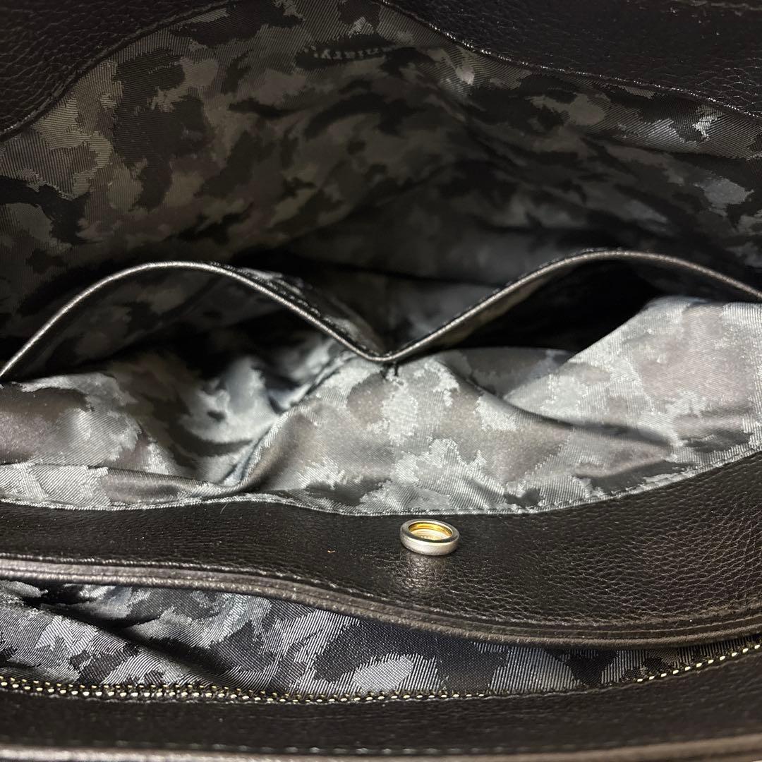 極美品　aniary アニアリ　トートバッグ　シボ革レザー　ビジネスバッグ　A4