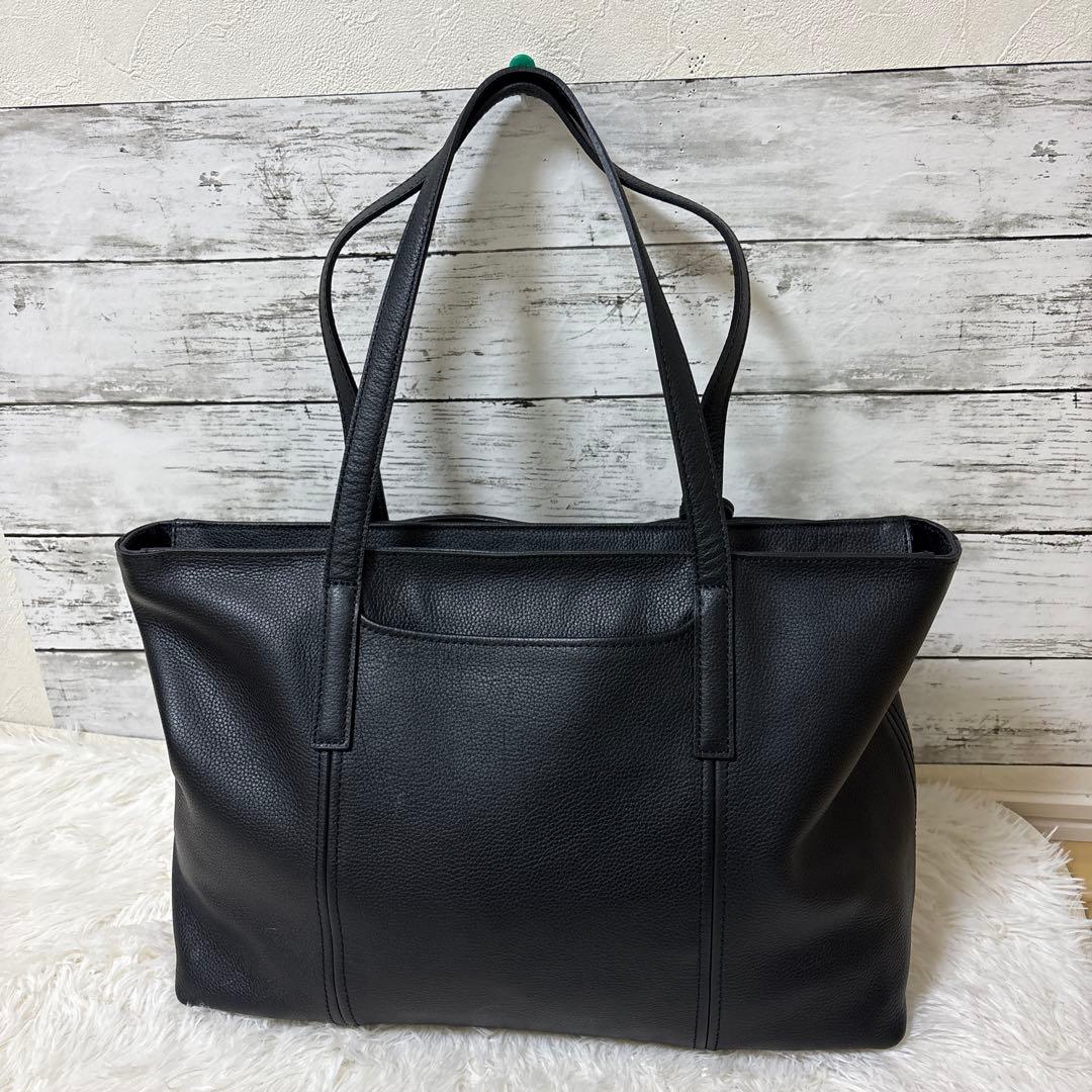 極美品　aniary アニアリ　トートバッグ　シボ革レザー　ビジネスバッグ　A4