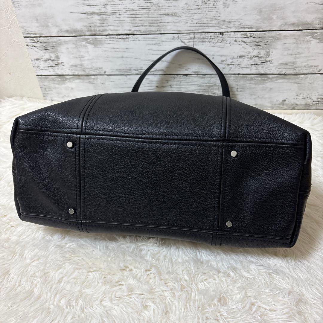 極美品　aniary アニアリ　トートバッグ　シボ革レザー　ビジネスバッグ　A4