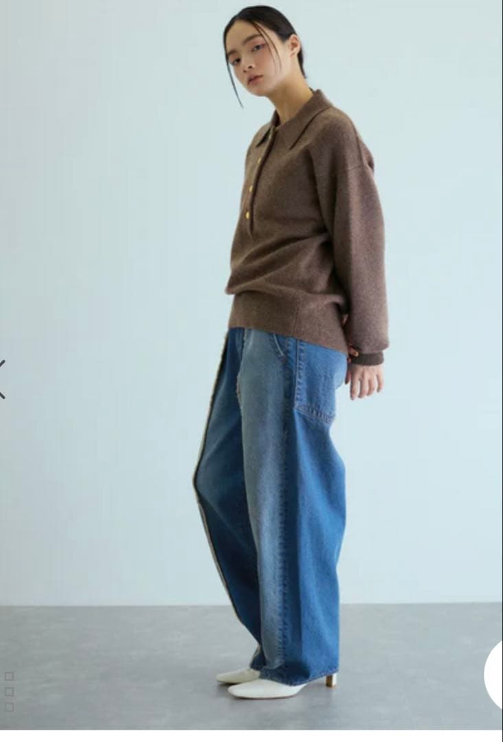 ADAM ET ROPÉ FEMME センターフリンジデニム