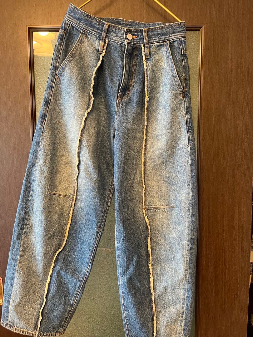 ADAM ET ROPÉ FEMME センターフリンジデニム